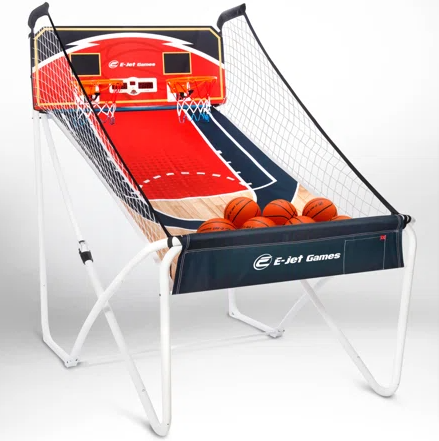 arcade basketball game and specifically a dual shot basketball game are example of indoor basketball games